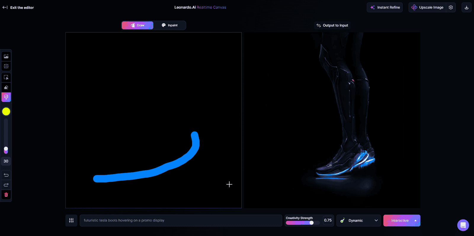 leonardo ai realtime canvas1