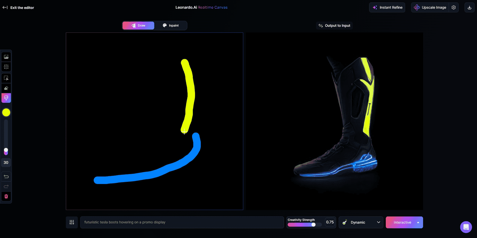 leonardo ai realtime canvas2