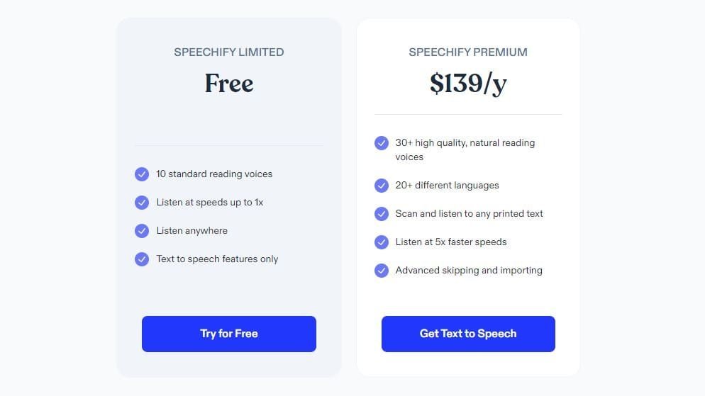 speechify tts pricing2