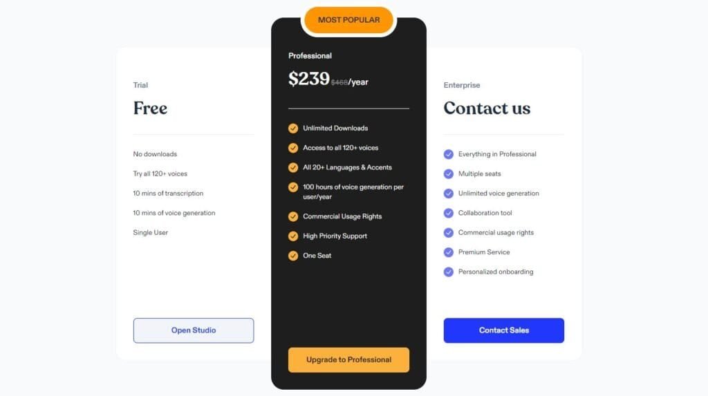 speechify voice over pricing1