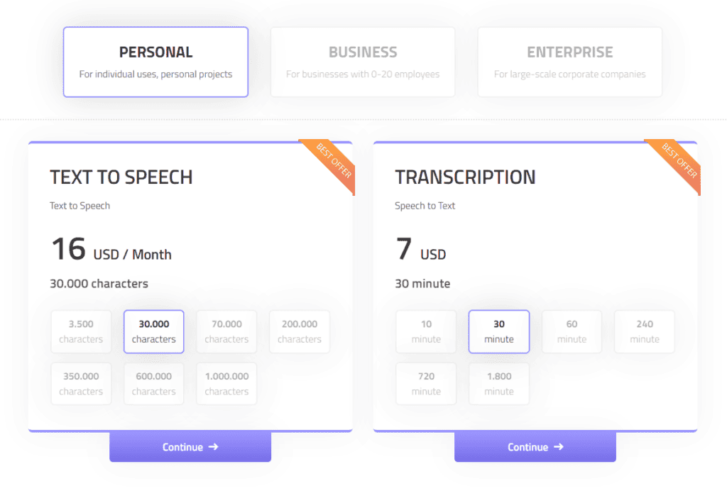 Voiser Pricing 1