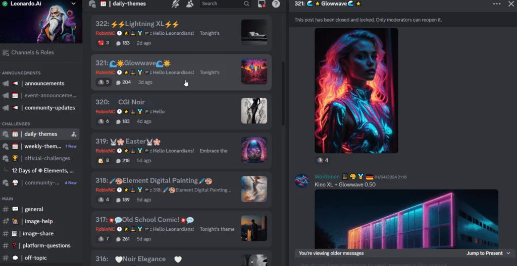 leonardo ai discord server sneak peek