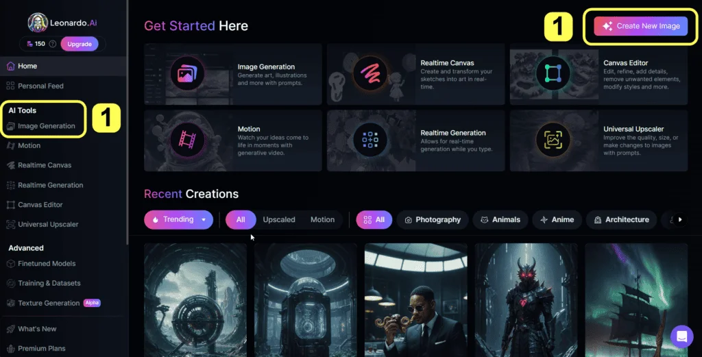 leonardo ai generate image options1