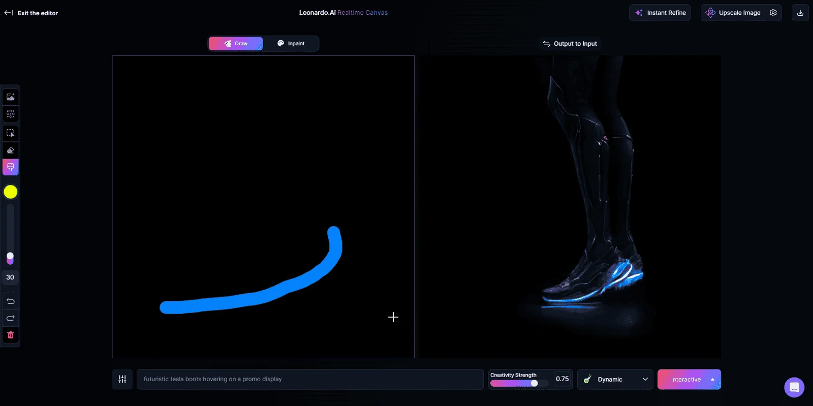 leonardo ai realtime canvas1