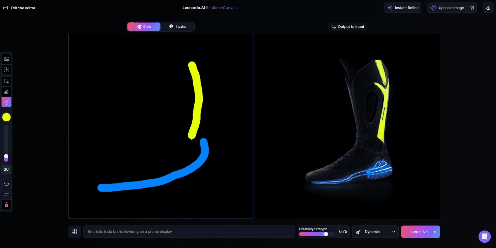 leonardo ai realtime canvas2