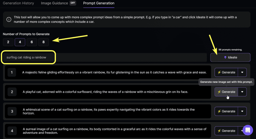 Leonardo AI Prompts Generator At Work