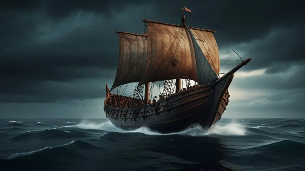 Leonardo AI Prompts Viking Longship Silvio Mac Donald 1