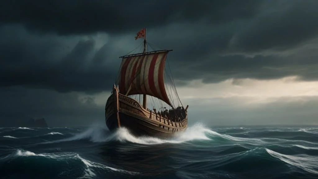 Leonardo AI Prompts Viking Longship Silvio Mac Donald 2